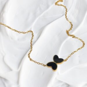 Collar Mariposa Negra