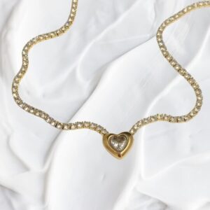 Collar Corazon Diamante