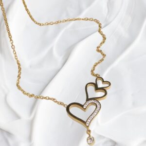 Collar Tres Corazones Luminoso